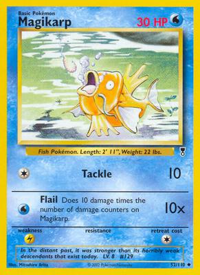 Magikarp card from Legendary Collection