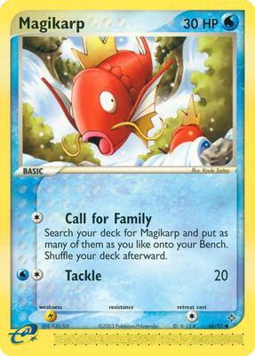 Magikarp card from EX Dragon