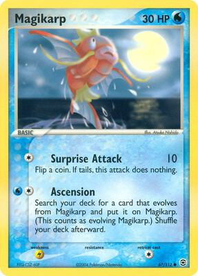 Magikarp card from EX FireRed & LeafGreen