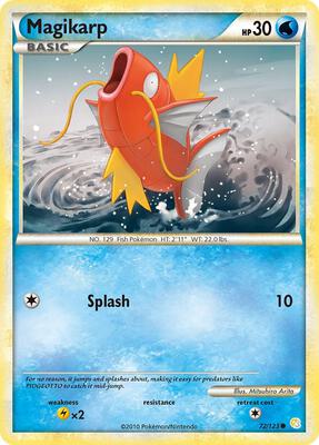 Magikarp card from HeartGold SoulSilver