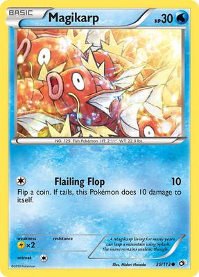Magikarp card from Legendary Treasures