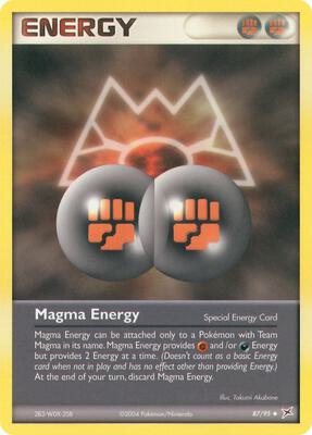 Magma Energy card from EX Team Magma vs Team Aqua