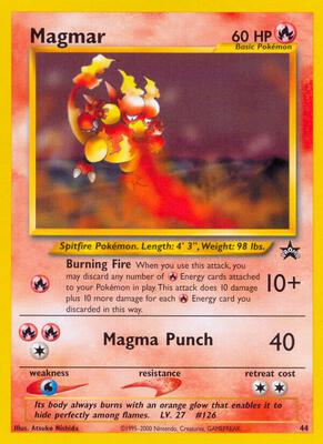 Magmar card from WoTC Promo
