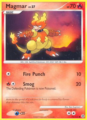 Magmar card from Secret Wonders