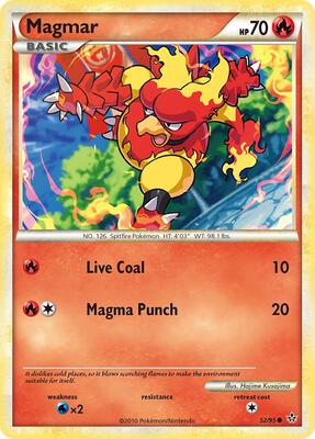 Magmar card from Unleashed