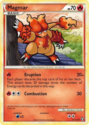 Magmar card from Triumphant