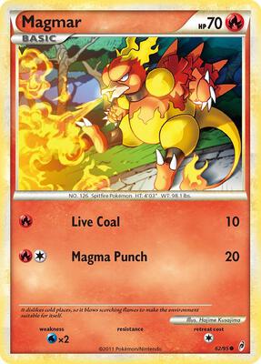 Magmar card from Call of Legends