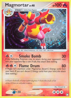 Magmortar card from Mysterious Treasures