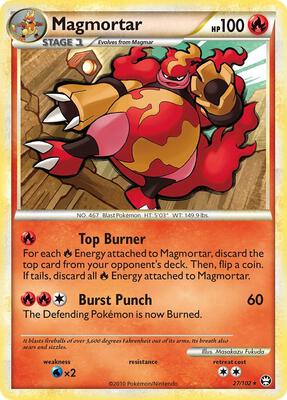 Magmortar card from Triumphant