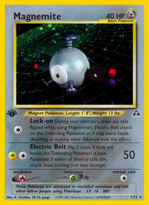 Magnemite (7) card from Neo Discovery