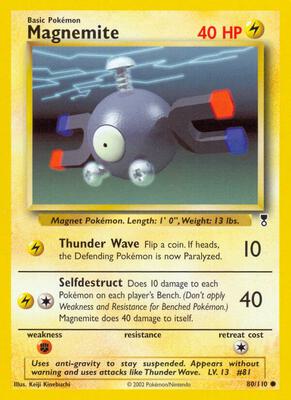 Magnemite card from Legendary Collection