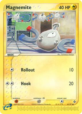 Magnemite - 61/97 card from EX Dragon