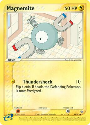 Magnemite - 63/97 card from EX Dragon