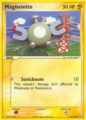 Magnemite card from EX Team Rocket Returns