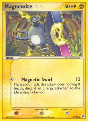 Magnemite card from EX Legend Maker