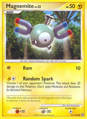 Magnemite (67) card from Stormfront