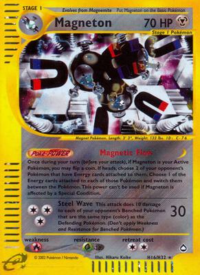 Magneton (H16) card from Aquapolis