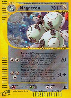 Magneton (H19) card from Skyridge