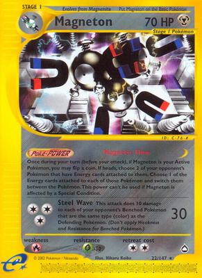 Magneton card from Aquapolis