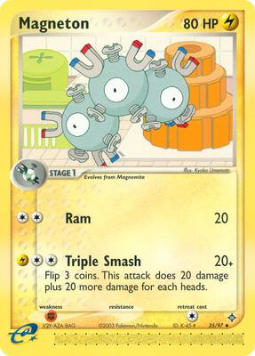 Magneton - 35/97 card from EX Dragon