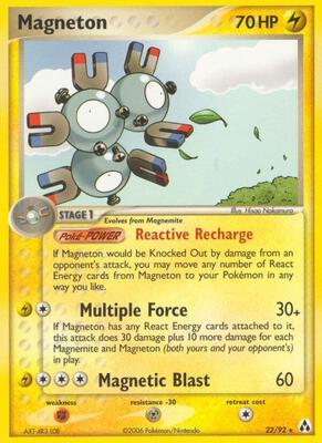 Magneton card from EX Legend Maker