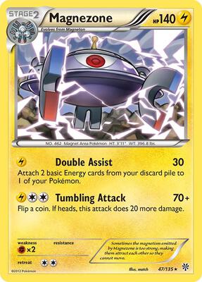 Magnezone card from Plasma Storm