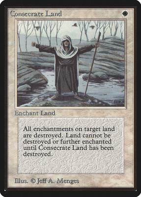 Consecrate Land card from Beta Edition