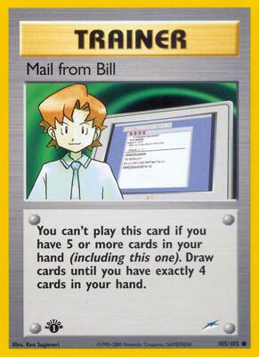 Mail from Bill card from Neo Destiny