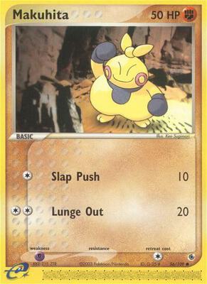 Makuhita - 56109 card from EX Ruby and Sapphire