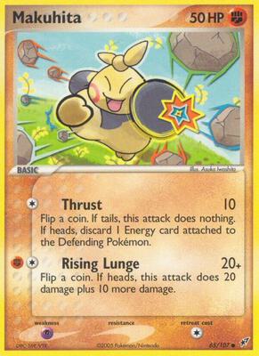 Makuhita card from EX Deoxys