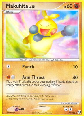 Makuhita card from Great Encounters