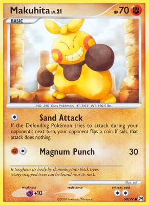 Makuhita card from Arceus