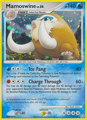 Mamoswine card from Legends Awakened