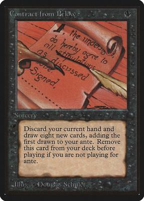 Contract from Below card from Beta Edition