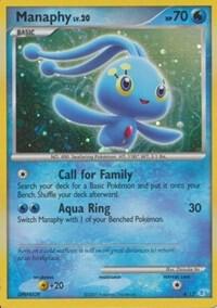 Manaphy card from DP Trainer Kit: Manaphy & Lucario