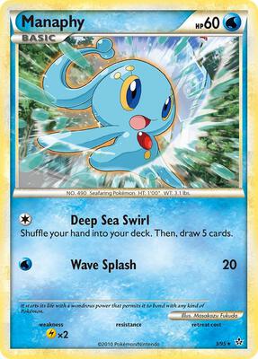 Manaphy card from Unleashed