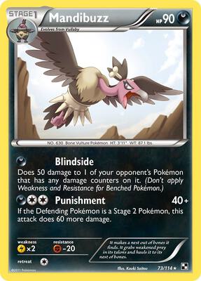 Mandibuzz card from Black and White
