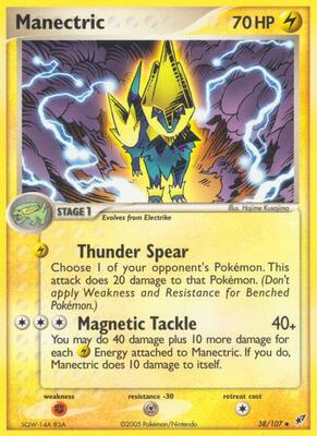 Manectric card from EX Deoxys