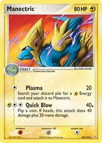 Manectric card from EX Holon Phantoms