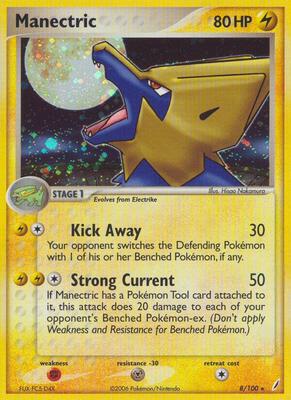 Manectric card from EX Crystal Guardians