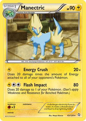 Manectric (43) card from Dragons Exalted