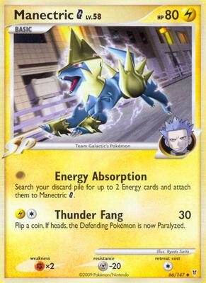 Manectric G card from Supreme Victors