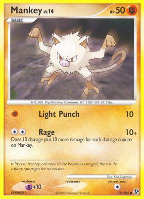 Mankey card from Great Encounters