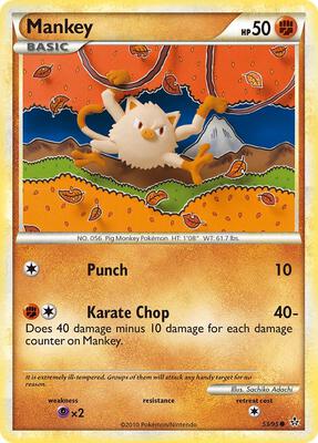 Mankey card from Unleashed