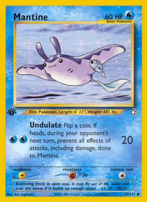 Mantine card from Neo Genesis