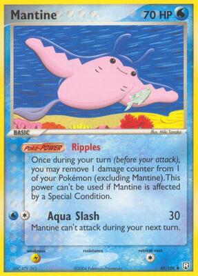 Mantine card from EX Team Rocket Returns