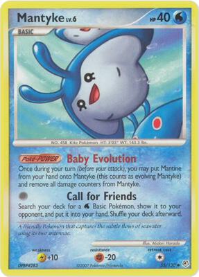 Mantyke card from Diamond and Pearl