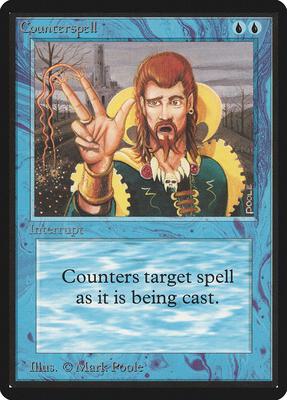 Counterspell card from Beta Edition