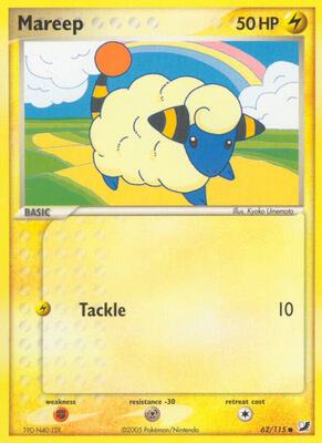 Mareep card from EX Unseen Forces