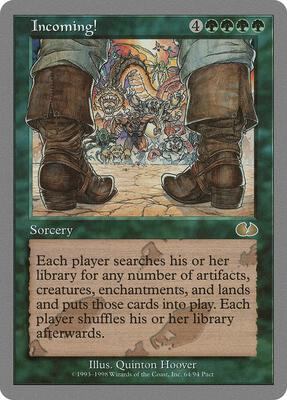 Incoming! card from Unglued